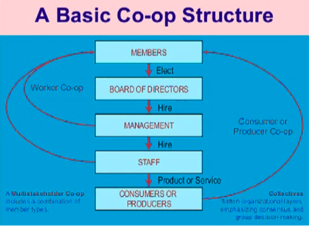 A basic co-op structure
